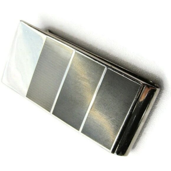 Multi Colored Money Clip Stainless Steel Black Gray Card Cash ID Holder - Picture 1 of 7